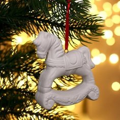 Ёлочное украшение под раскраску Каталка с подвесом, кисть Китай