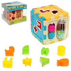 Сортер куб "Телефончик", 8 фигур, световые и звуковые эффекты Made in China
