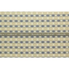 Ткань Жаккард Etro жёлто-бежевый с синим мелкий квадратик, ш138см, 0,5 м