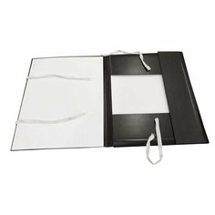 Папка архивная с завязками Эврика (корешок 40мм, 4 завязки, картон/бумвинил)