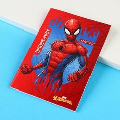 Блокнот А6 32 л на скрепке Человек-паук Супергерой Marvel