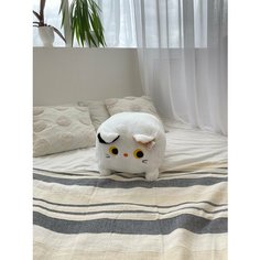 Мягкая игрушка Кот -кубик, пушистый, белый 45 см, Котокуб Original Toys