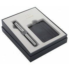 Parker 2121996 Набор parker 2022: ручка перьевая parker urban core f309, metro metallic ct (перо m) + чехол для карт