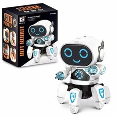 Интерактивная игрушка танцующий робот Robot Bot Pioneer, белый Happy Valley