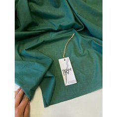 Ткань Блузочно-плательный однотонный хлопковый батист, 1 м. Noname