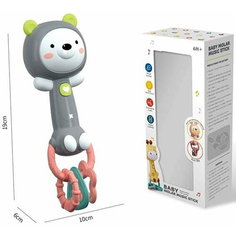 Развивающая игрушка на батарейках: мелодии, звуки животных, свет, грызунок, режим звука (в коробке) Китай