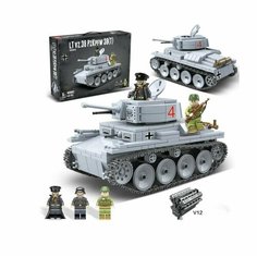 Конструктор War Военная техника "LT-38 Tank" 100082 535 деталей Lion King