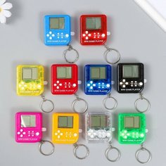 Брелок пластик на кольце "Электронная головоломка" микс 1,5х5х5,4 см Нет бренда