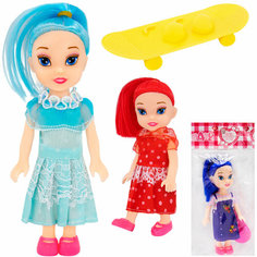 Кукла 205YS со скейтом в пак. Китайская игрушка1