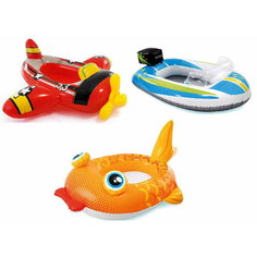 Лодочка надувная в ассортименте 119х114см, 3-6 лет, в пакете Intex