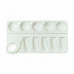 Палитра СТАММ, прямоугольная, 10 ячеек, белая, 245490