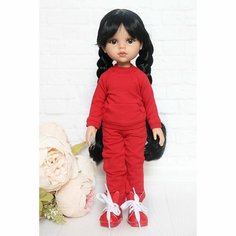 Комплект одежды и обуви для кукол Paola Reina 32 см (костюм и кроссовки), красный Favoridolls