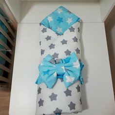 Конверт - одеяло для новорожденных Mamdis голубое Mam.Dis