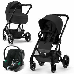Коляска 3в1 Cybex Balios S Lux, цвет Moon Black / Volcano Black
