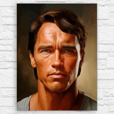 Картина по номерам на холсте знаменитости (Арнольд Шварценеггер, терминатор, железный Арни) - 12583 В 30x40 Бруталити