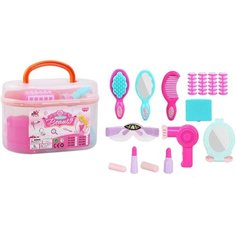 Игровой набор стилиста Beauty / Салон красоты / в чемоданчике, 15 предметов без бренда