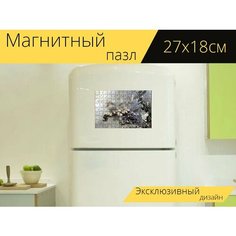 Магнитный пазл "Сорняк, трава, засохший" на холодильник 27 x 18 см. Lots Prints