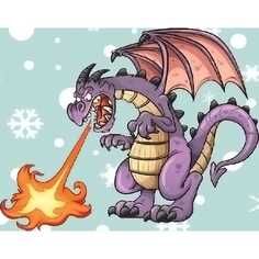 Картина по номерам Дракон 40х50 см Hobby Home