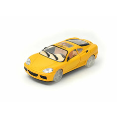 Porsche Машинка на батарейках музыкальная, желтая, 24 см Toysa