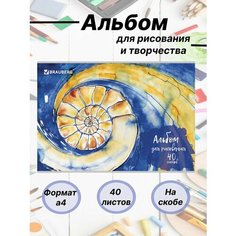 Альбом для рисования в школу Brauberg