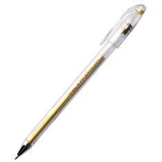 Ручка гелевая Crown Hi-Jell Metallic (0.5мм, золотистый металлик) 1шт. (HJR-500GSM)