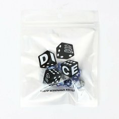 Набор кубиков для D&D (Dungeons and Dragons, ДнД) "Время игры. Лазурит", серия: D&D, 7 шт (комплект из 4 шт)