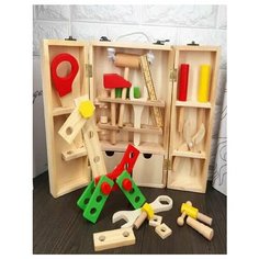 Деревянный многофункциональный набор инструментов Игрушки Caipo