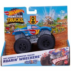 Игровой набор Mattel Hot Wheels Монстр трак увеличенные главные герои со светом и звуком №1 HDX60/1