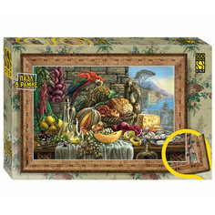 Пазл Step puzzle 500 деталей: Натюрморт с попугаем (с рамкой)