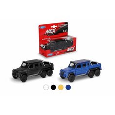 Машинка MERCEDES-BENZ G63 AMG 6X6 / модель машины 1:38 с пружинным механизмом / цвет в ассортименте Welly