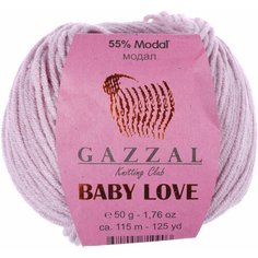 Пряжа Gazzal Baby Love пыльная роза (1625), 55%модал/45%акрил, 115м, 50г, 3шт