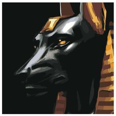 Картина по номерам,"Живопись по номерам", 40 x 40, LI-138, анубис