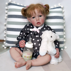 Кукла Реборн девочка Настя (мягконабивная) 50см NPK Doll