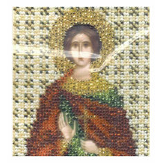 Набор для вышивания бисером чаривна мить Икона Св. мученика Анатолия, с нанесенным рисунком, 9*11см