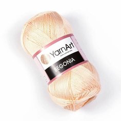 Пряжа YARNART Begonia (YARNART), бл. персик - 5303, 100% мерсеризованный хлопок, 5 мотков, 50 г, 169 м.