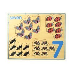 Для малышей обучающий сортер вкладыш Цифра 7 Toysa