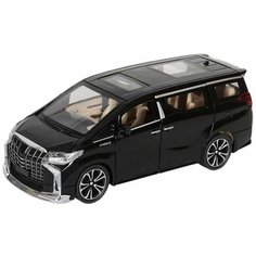 Машинка Toyota Alphard, световые и звуковые эффекты, черная, 1 шт. Sweet Home