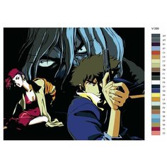 Картина по номерам V-399 "Аниме: Ковбой Бибоп (Cowboy Bebop). Спайк Шпигель (Spike Spiegel)", 70x90 см Brushes Paints