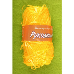 Пряжа Пехорка Рукодельница мочалка желтый (15), 100%полипропилен, 200м, 50г, 1шт