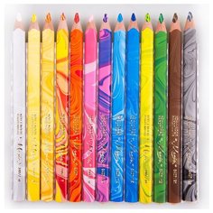 Карандаши многоцветные 12 цветов Koh-I-Noor Magic (L=175мм, d=5.6мм, 3гр) 12+1шт, картон (3408013001KS)
