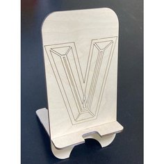Подставка для телефона, деревянная заготовка №321123 Добрый мастер 8,5*17*9см, "V" толщина 3мм (1шт)М Нет бренда