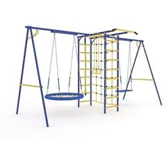 ДСК Веселый Непоседа Модель № 3 с двумя качелями (Качели-гнездо и качели "Ветерок") Вереск