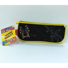 Пенал-косметичка 210*80*50 "Night flowers", ткань (Npk_02698) Hatber