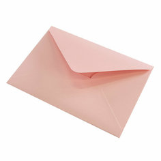 Конверты из перламутровой бумаги 120 г, Светло-розовый, 13,5*19 см, 10 шт. Дон Баллон