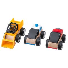 Грузовые машинки лиллабу, 3 шт, разные цвета. IKEA ИКЕА