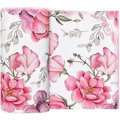 Пеленальное одеяло трикотажное Adam Stork 85x100 см Flower Power