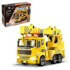 Конструктор Play Smart винтовой "Строительный кран", 115 деталей, свет и звук (1395)