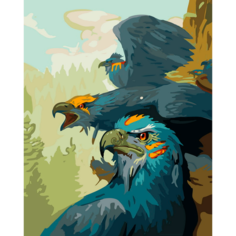 Белоснежка Картина по номерам "Гордые орлы" (845-AB), 40 x 50 см, разноцветный