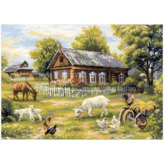 Риолис Набор для вышивания Деревенский полдень 50 x 35 см (1501) разноцветный