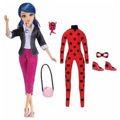 Кукла Playmates TOYS Miraculous Superhero Secret Marinette, 27 см, 50355 розовый